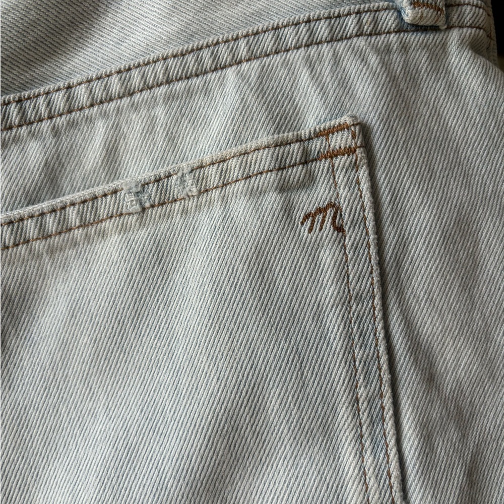 MADEWELL| Relaxed denim shorts raw hem | size 32 - Picture 10 of 11